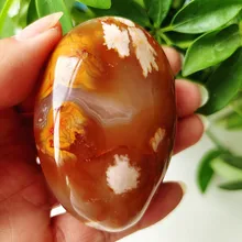  Natural Stone The Cherry Blossom AgateSardonyx Agate Palm Stones Playthings Small Stones And Crystals Healing Crystals 