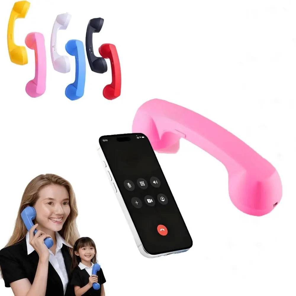 Wireless Telephone-Style Handheld Receiver with Microphone - Black