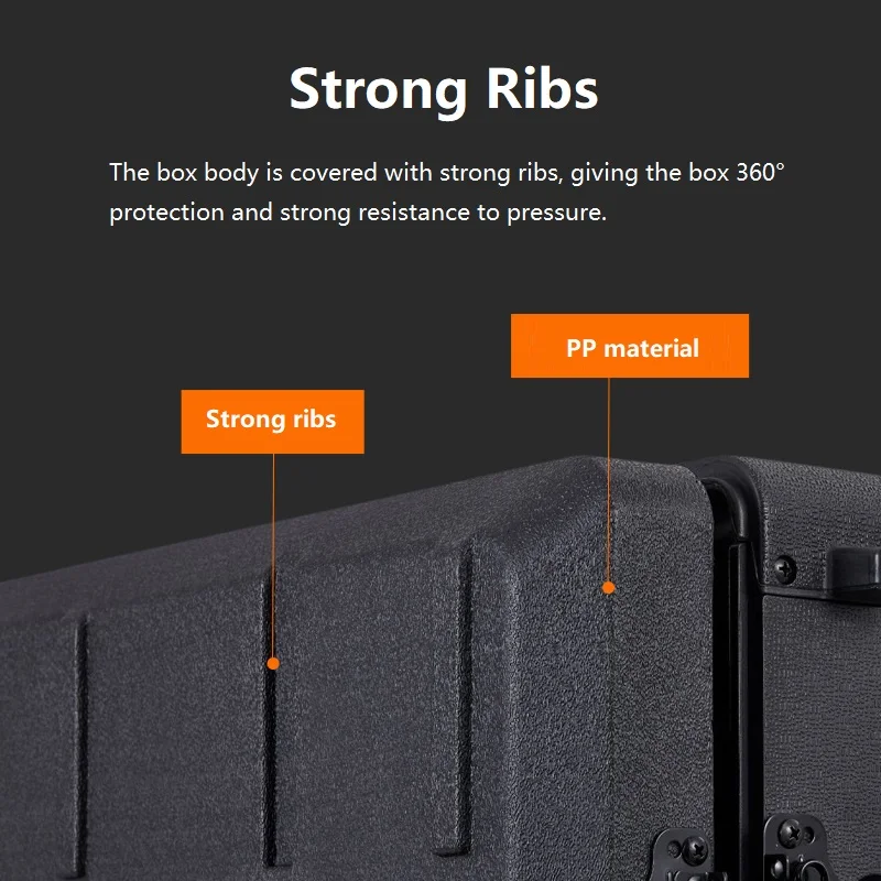 Tool Organizer Tool Cabinet Flight Case Stage Audio Amplifier Organizer Portable Toolbox Shockproof PE Plastic Microphone Receiver Box