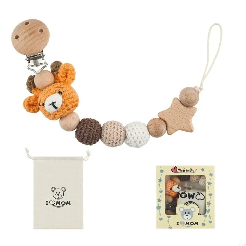 16 Baby Schnullerhalter Clip -Kette Zahnen Spielzeuggurt Herbst Vorbeugung Lanyard A2UB – Detail 8