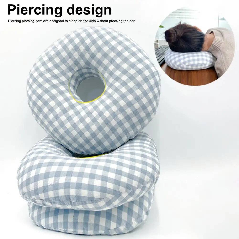 Friction Reducing Ear Pillow Adjustable Donut Pillow for Side Sleepers with Ear Piercings Pain Relief Pressure for Earring 5