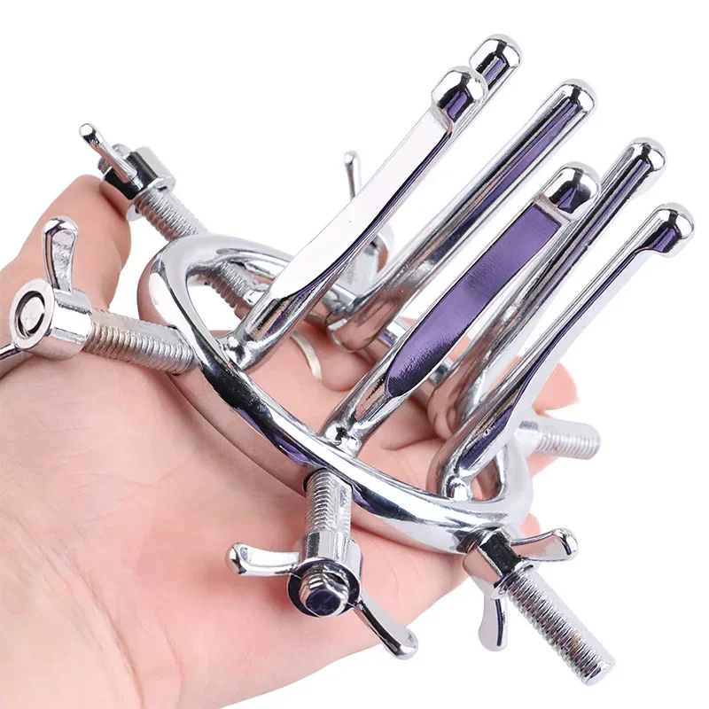 Stainless Steel Dilatador Anal Sex Machine Anus Expander Penetration Expansion Backyard Blockage Butt Bondage Pleasure Erotyka