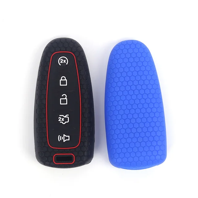 Protect Your Keys in Style with the 5 Button Silicone Key Case Cover for Ford Torres EDGE 5 Key Shell Fob Holder Cover Car Accessories