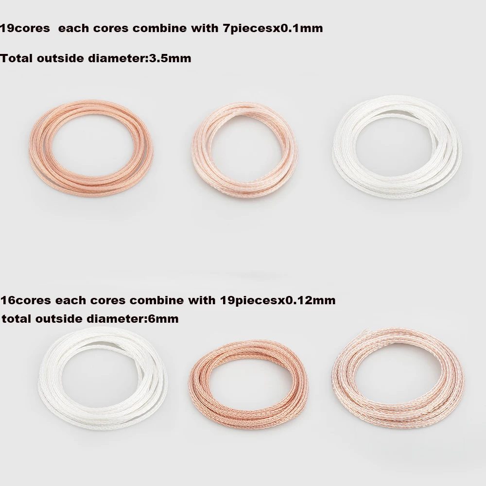 

Audiocrast 1607AG 16cores Silver Plated 6N OCC Wire Cable for DIY Headphone cable Upgrade Repair Wire