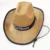 New Summer Wide Brim Straw Western Cowboy Hats Women Men Outdoor Beach Travel Sun Protection Hat Casual Unisex Panama Cap 3