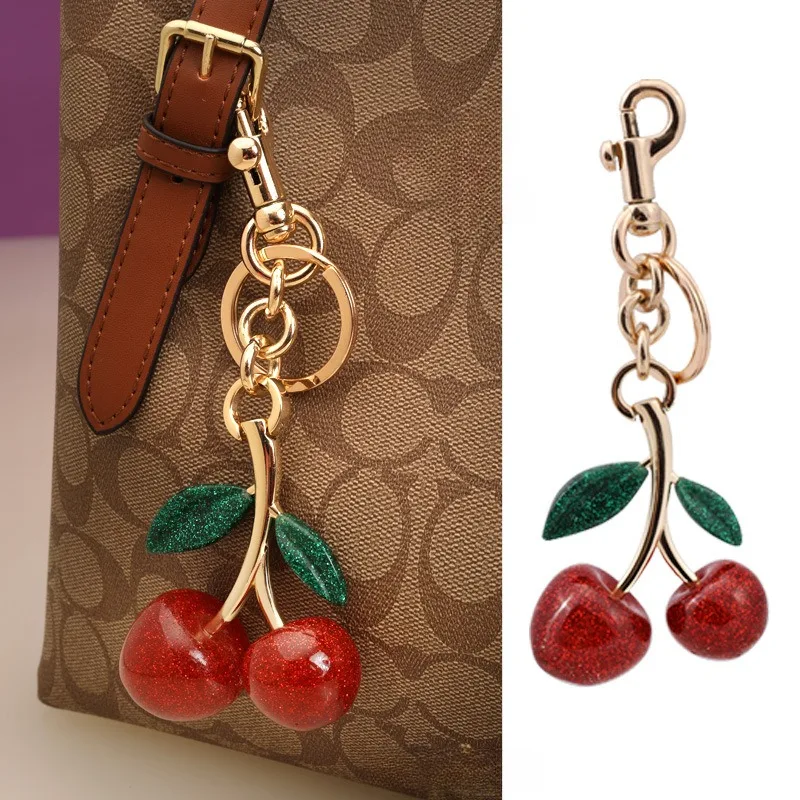 Bag Accessories 6 styles Cherry Pendants Suitable For Coach Bags Women's Handbags Shoulder Bags Keychain
