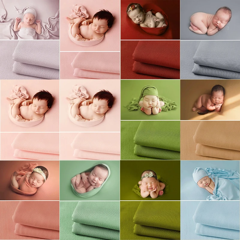 Luxurious Newborn Photography Wrap Blanket & Backdrop Set