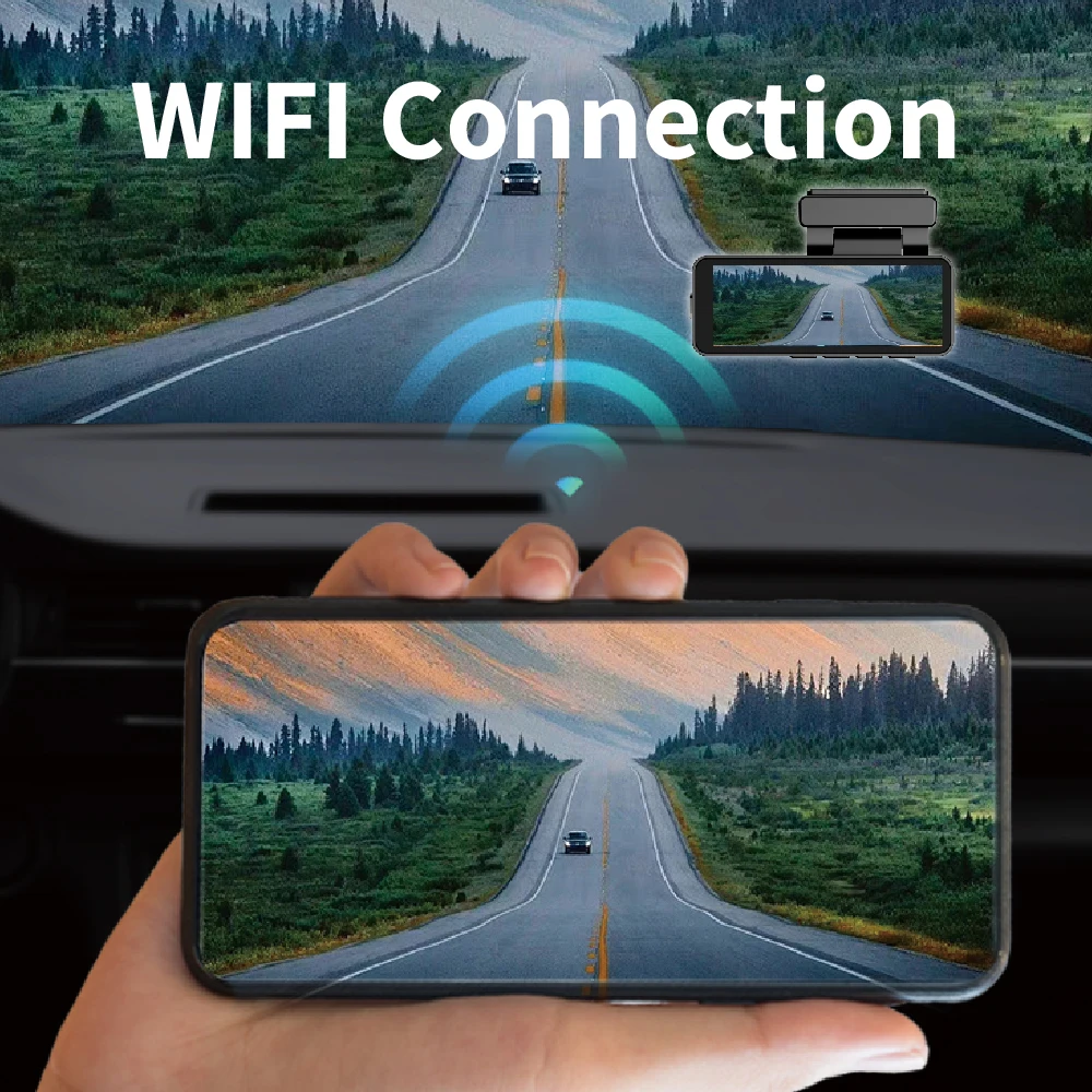 كاميرا سيارة UHD 4K تسجيل أمامي خلفي