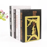 4Pcs Color Elf Baby Book Ends for Shelves Duty Bookend Heavy Book Iron Stand Shelf Book rack Stand Iron Home Desk Stationery 1