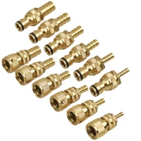 Brass Barb Hose Adapter for Garden Irrigation - Quick Connect Male Fitting, 6/8/10/12/14/16/19mm Sizes Available 1