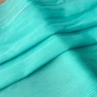 Silver Silk Sheer Crepe Chiffon Fabric Thin Crinkled Shiny Tulle For DIY Sewing Costume Shirts Wedding Party Backdrop Decoration 6