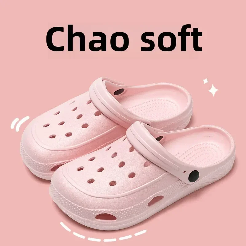 Clogs Women Sandals Summer Casual EVA Lightweight Outdoor Women Is Shoes Anti Slip Thick Sole Beach Slides Casual Garden Shoes 6