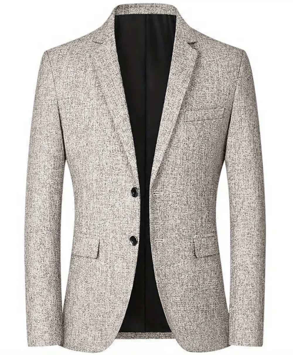 Men Thin Suit Blazers Jackets Business Casual Suit Designer Coats New Spring Summer Formal Wear Slim Fit Blazers Jackets Size 4X