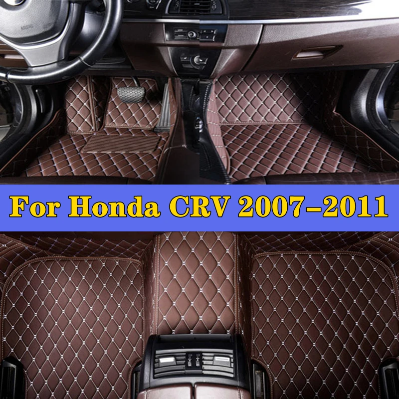 

Car Foot Pads For Honda CRV 2007-2011 Car Interior Accessories Protective Pad Custom Auto Floor Mats Automobile Carpet Cover