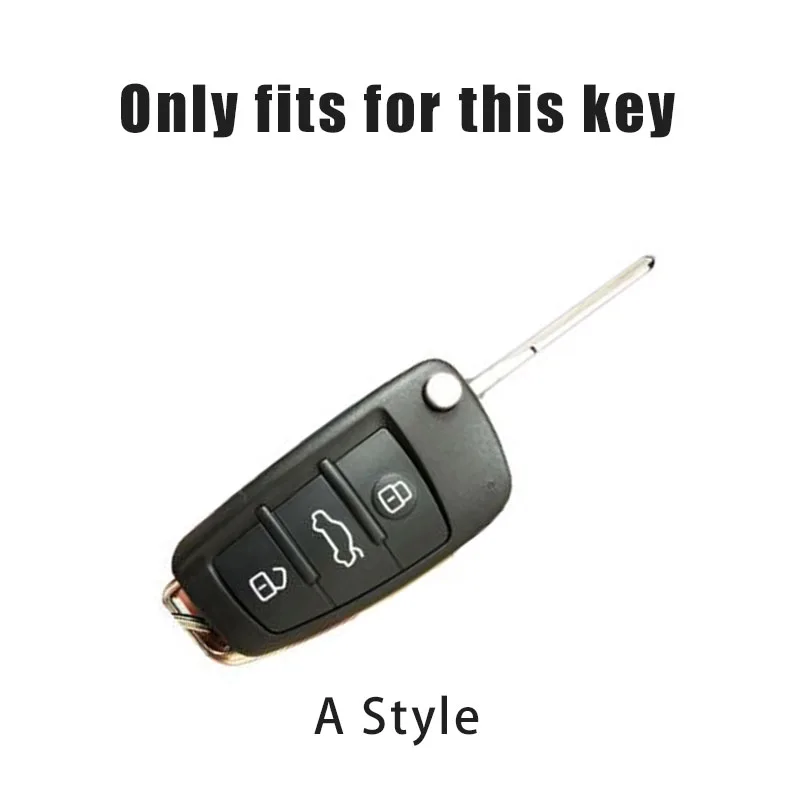 TPU Car Smart Remote Flip Key Case Cover Protection Shell For Audi A1 A3 A6 A6L Q2 Q3 Q7 TTS R8 S6 RS3 Auto Keychain Accessories key case cover,key case,flip key fob shell,car key shell