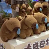 Cute Capybara Plush Toys Pillows Simulation Capybara Animals with Stretchable Nasal Mucus Soft Stuffed Plushy Dolls Kid Gift 5