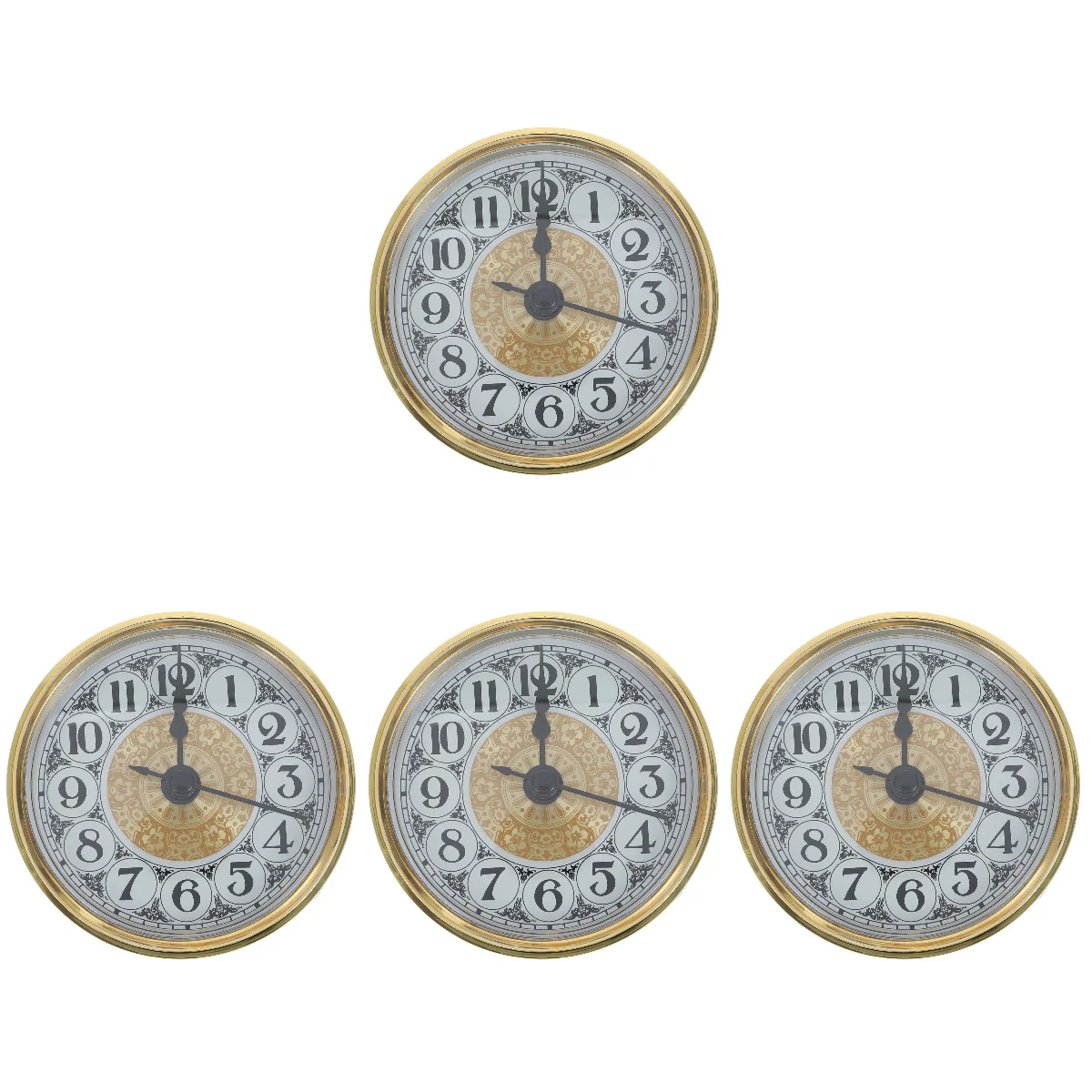 

4pcs Clock Insert Clock Face Clock Making Kit Clock Part Arabic Numerals Clock Insert 70mm