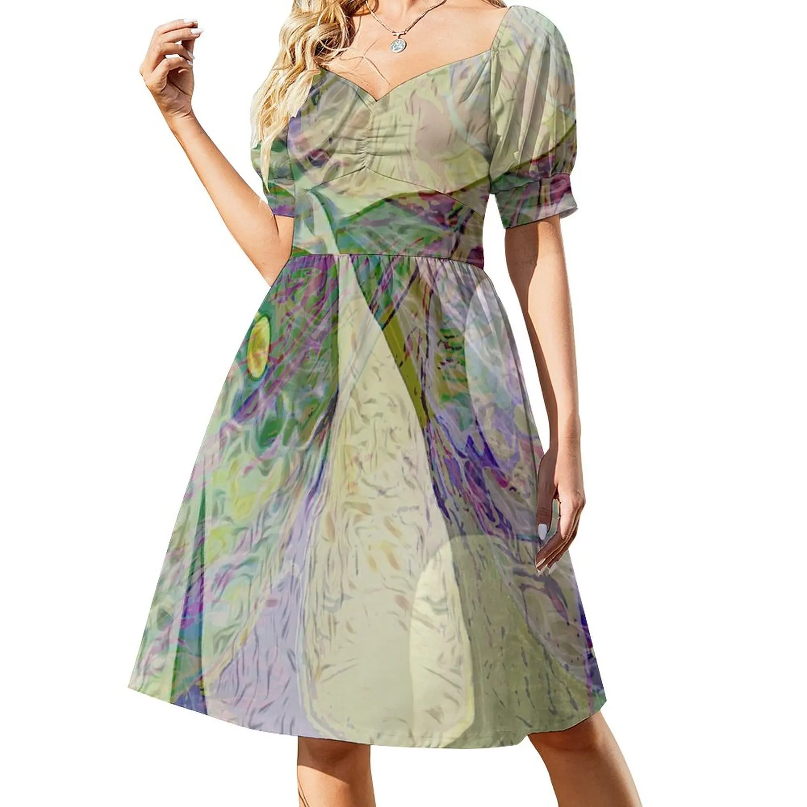 

Dance of the Flower Baskets Sleeveless Dress dress luxury woman evening dress