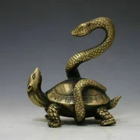 Xuanwu Turtle Snake Basalt four Spirits beasts Feng Shui god beast statues 1