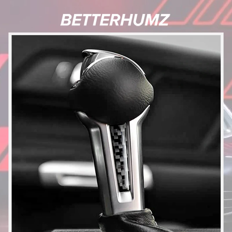 포드 머스탱 GT 2024 2025용 - 카본 파이버 센터 콘솔 기어 변속 노브 사이드 트림 스티커 자동차 내부 튜닝 액세서리