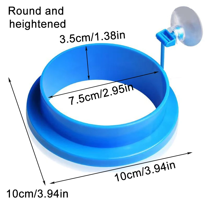 Aquarium Fisch Fütterung Ring Aquarium Blau Schwimmende Station Tablett Feeder Verhindern Lebensmittel Dispersion Fisch Prise mit Saugnapf – Detail 7