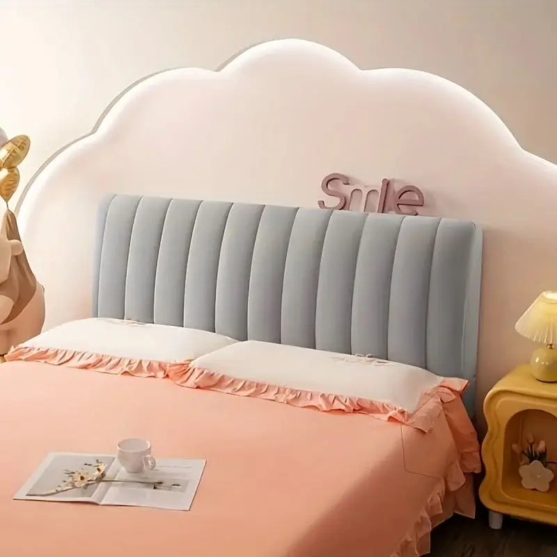 Luxurious Velvet Quilted Bed Headboard Cover – Soft, Thick, and All-Inclusive Protector