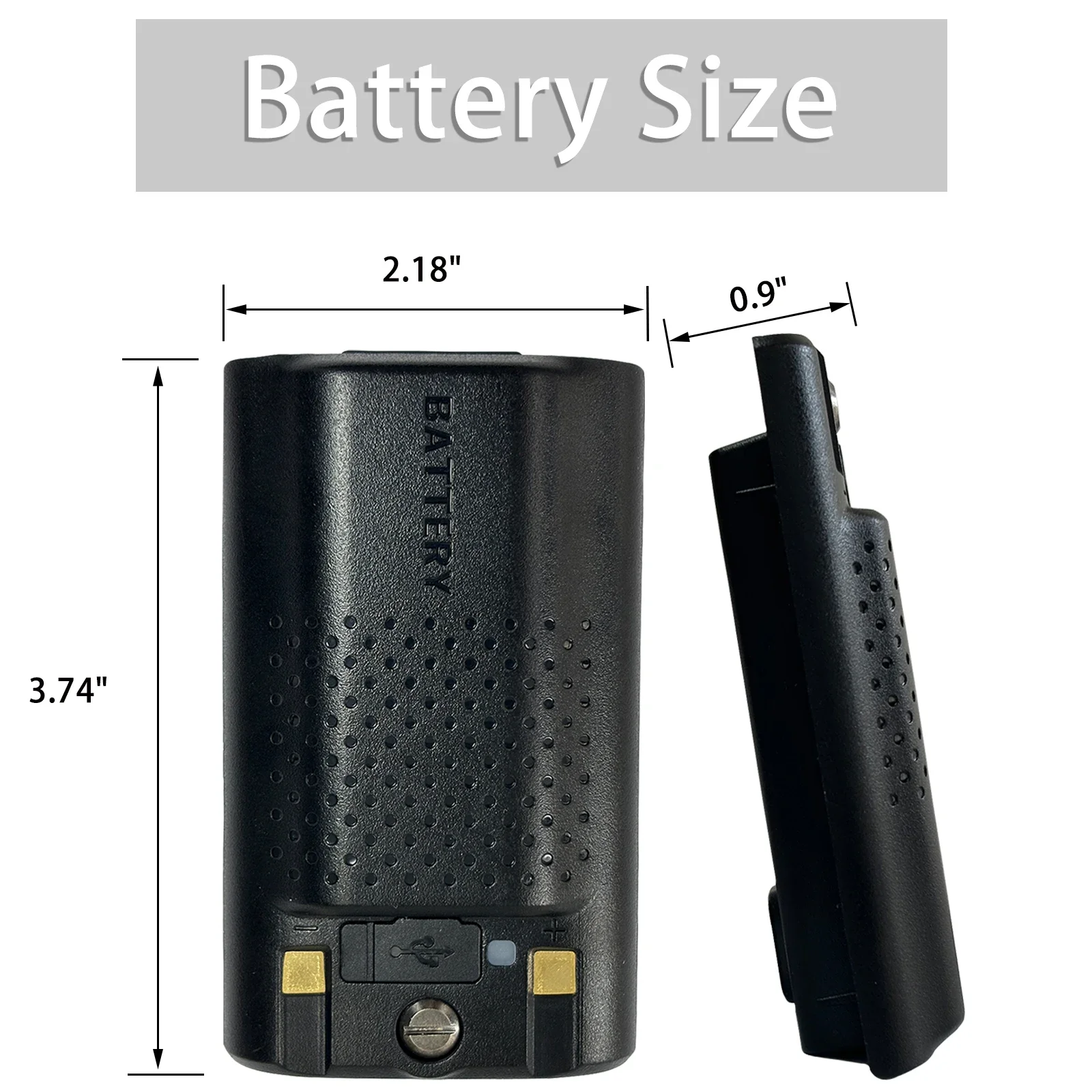 Baofeng UV-17 Pro Max Battery 3800mAh Thicker Version BL-17UV Plus Rechargable Li-ion Batteries USB-C For UV-17L UV-17 PRO Radio 3