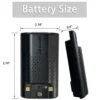 Baofeng UV-17 Pro Max Battery 3800mAh Thicker Version BL-17UV Plus Rechargable Li-ion Batteries USB-C For UV-17L UV-17 PRO Radio 3