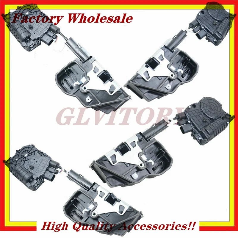 4pcs Front&Rear Left+Right Soft Close Door Lock Mechanism Actuator for BMW X5 E70 X6 E71 E72 51227167587 51227167588 51217167579