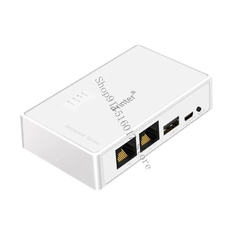 USB Wireless Print Server 10/100Mbps Convert USB Printer Wireless WiFi Ethernet Networking Printer Sharing Device 45BA