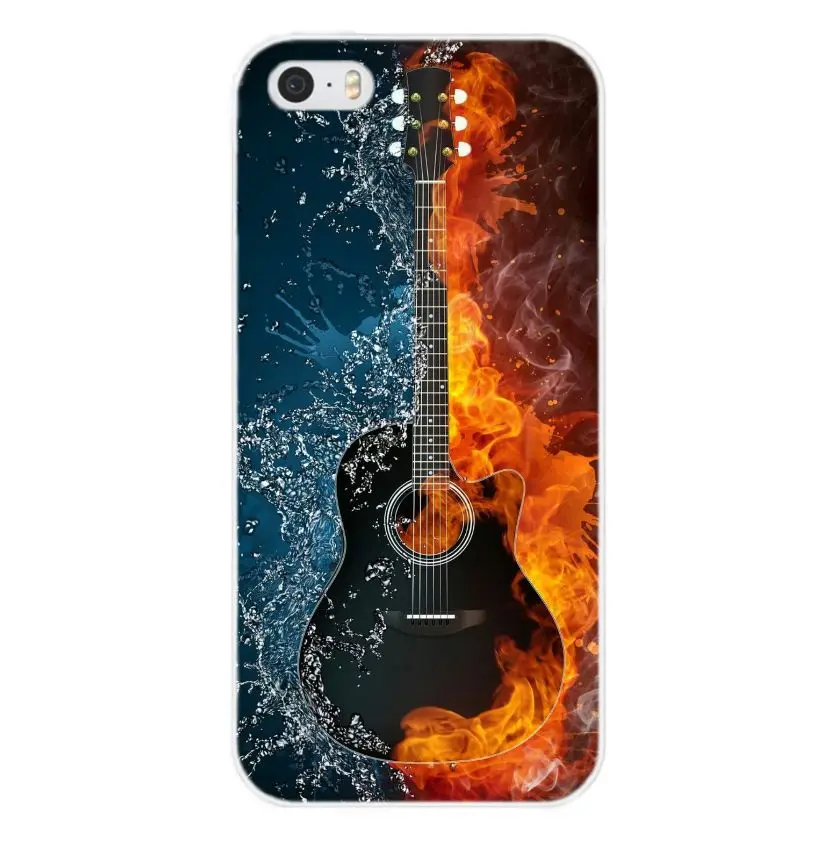 Чехол для iPhone 5/5S/SE Тематика разное принт 313 гитара |