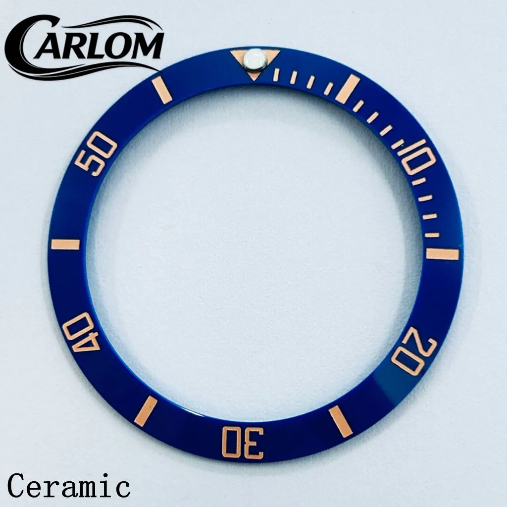 Black Blue Green Gray Ceramic Aluminium Sloping Bezel Insert