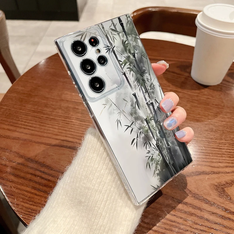 Floral Artistic Soft TPU Phone Case Cover