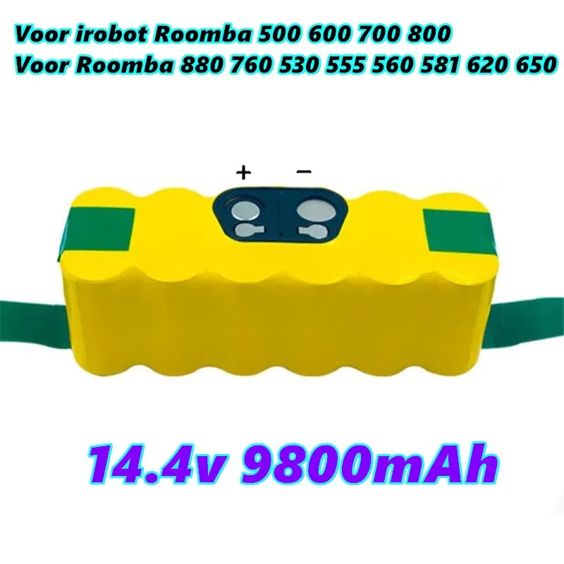 Nuova Batteria 4.8/6.8/9.8Ah Per Irobot Roomba 500 600 700 800 900 600 Serie Aspirapolvere Irobot Roomba 620 650 700 770 780 800
