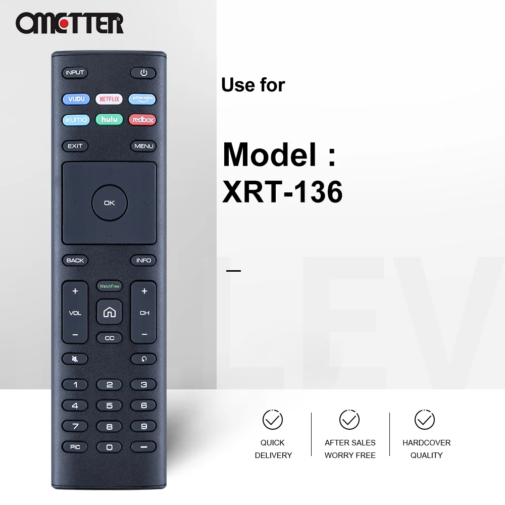 Per VIZIO XRT-136 XRT-140 XRT136 XRT140L XRT140A / XRT140 P65Q9-H1 P75Q9 nuovo telecomando Smart TV con pulsanti APP di scelta rapida