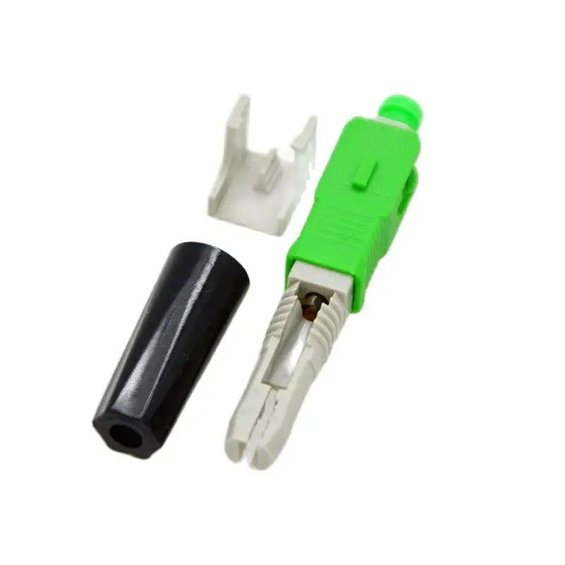FTTH Pre-Bur Fiber Optic Quick Connector Mechanical SC UPC APC Fast Connector Adapter 100PCS fiber optic adapter