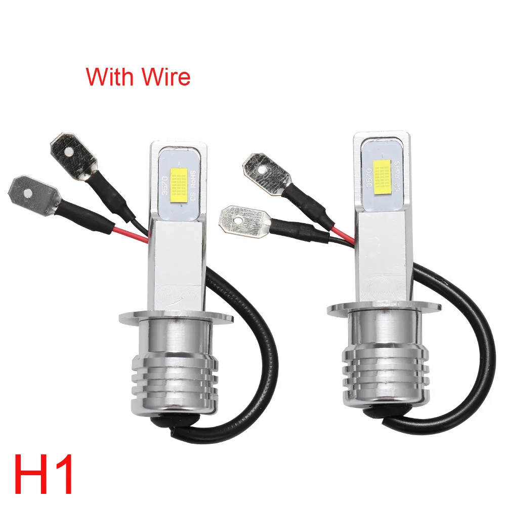 2개입 H1 LED 헤드라이트 전구 50000LM 120W 고출력 자동차 안개등 6000K 12V LED 라이트 자동차 헤드램프 주행등