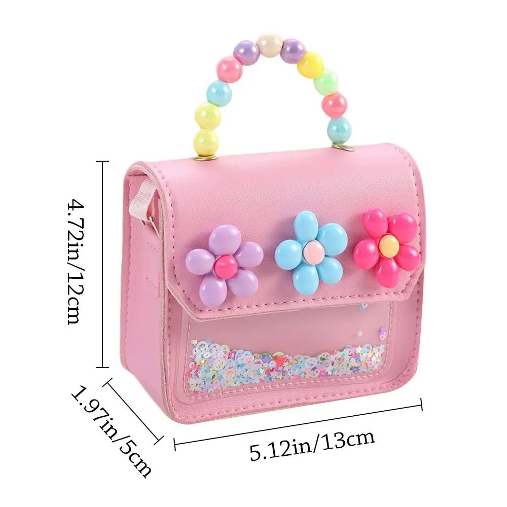 Kids PU Leather Messenger Bag Cartoon Shoulder Bag