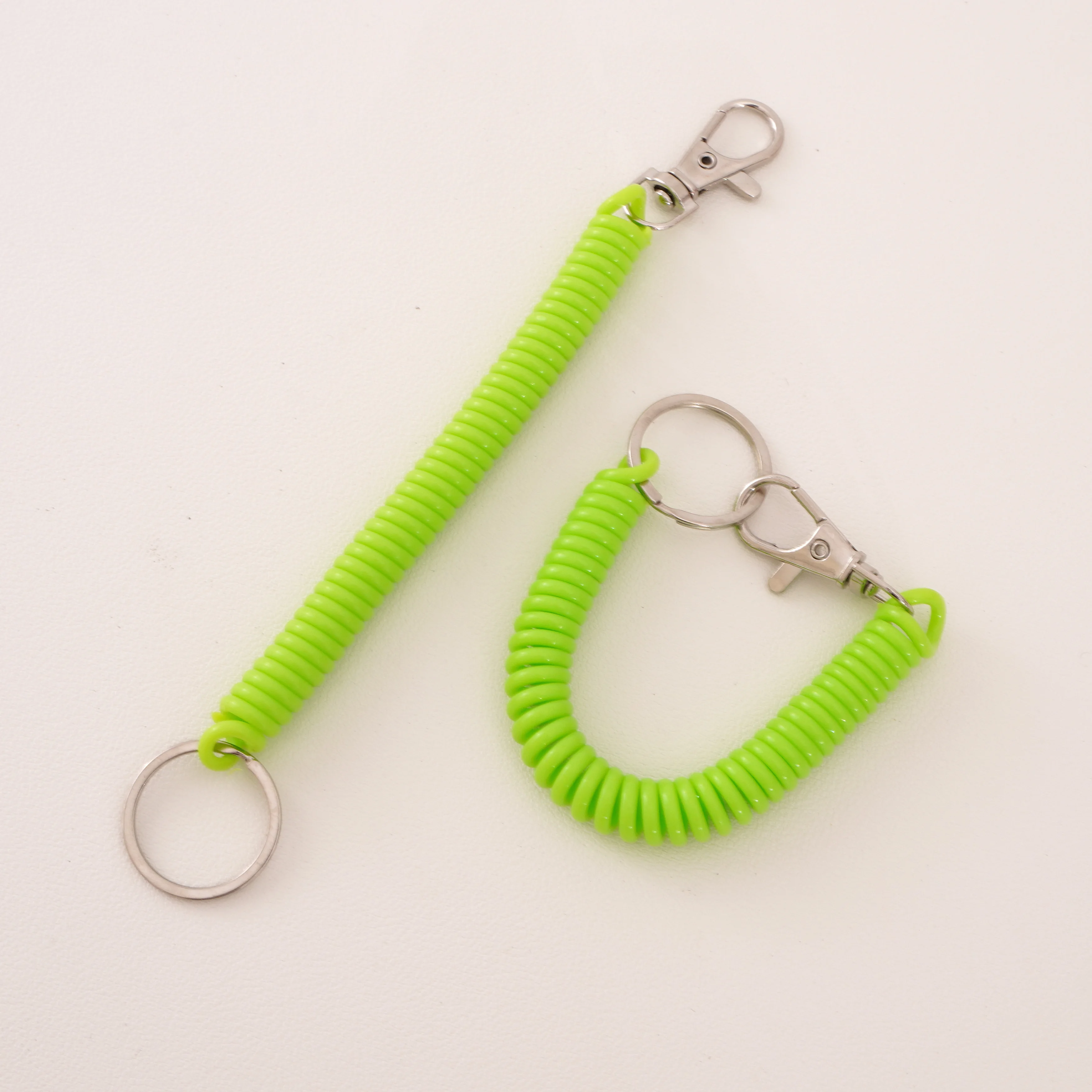 1pc Bunte Kunststoff Telefon Linie Elastische Teleskop Schlüsselring Für Frauen Mädchen Trendy Einfache Anti Verloren Auto Schlüssel Kette Zubehör – Detail 12