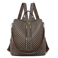 Fashion Soft PU Leather Women's Backpack Large Capacity Female Travel Backpack High Qualtiy Durable Daypack School Backpack 1