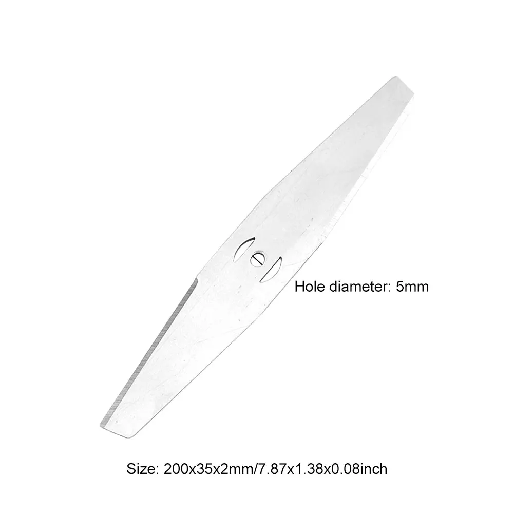1-20Pcs 잔디 트리머 블레이드 200mm 예비 모어 블레이드 금속 잔디 브러시 커터 블레이드 교체 정원 전동 공구 액세서리