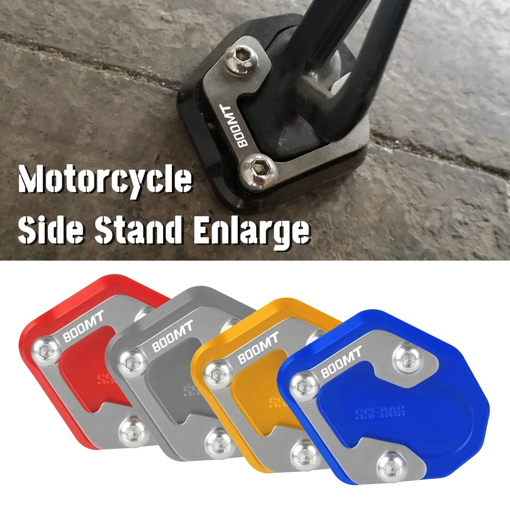 

For CFMOTO 800MT 800 MT N39° 2023 2022 2021 Motorcycle CF MOTO CNC Side Stand Pad Plate Kickstand Enlarger Support Extension