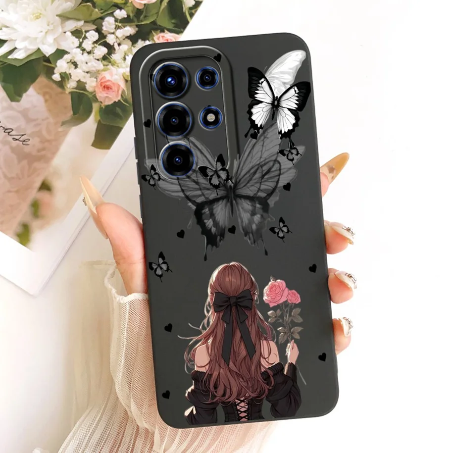 Floral Fashion Soft Silicone Bumper Phone Case in Pink