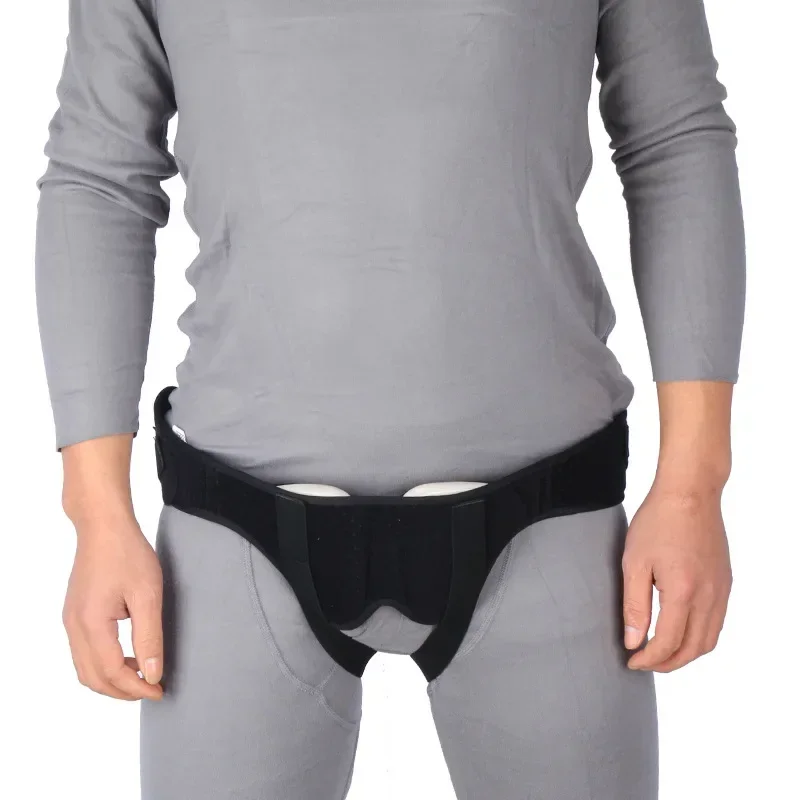 Adjustable Adult Hernia Belt Man Inguinal Groin Support Inflatable Hernia Bag with 2 Removable Compression Pads Pain Relief 5