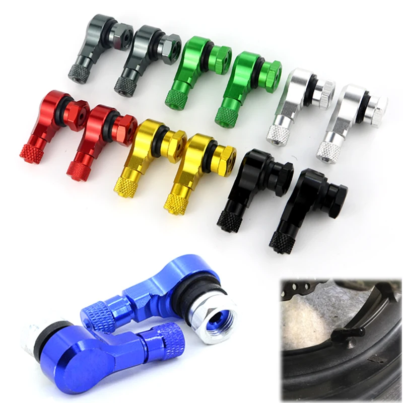 Fit For Kawasaki ZX-6R ZX-7R ZX-9R ZX-10R ZX-12R ZX-14R ZX6R ZX10R Motorcycle Wheel Tubeless Tire Valve Stems 11.3mm 90 Degree motorcycle accessories