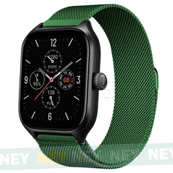 Elegant Milanese Loop Metal Bracelet Watch Band, 20mm/22mm, Universal Fit for 20mm watch band (Olive 18)