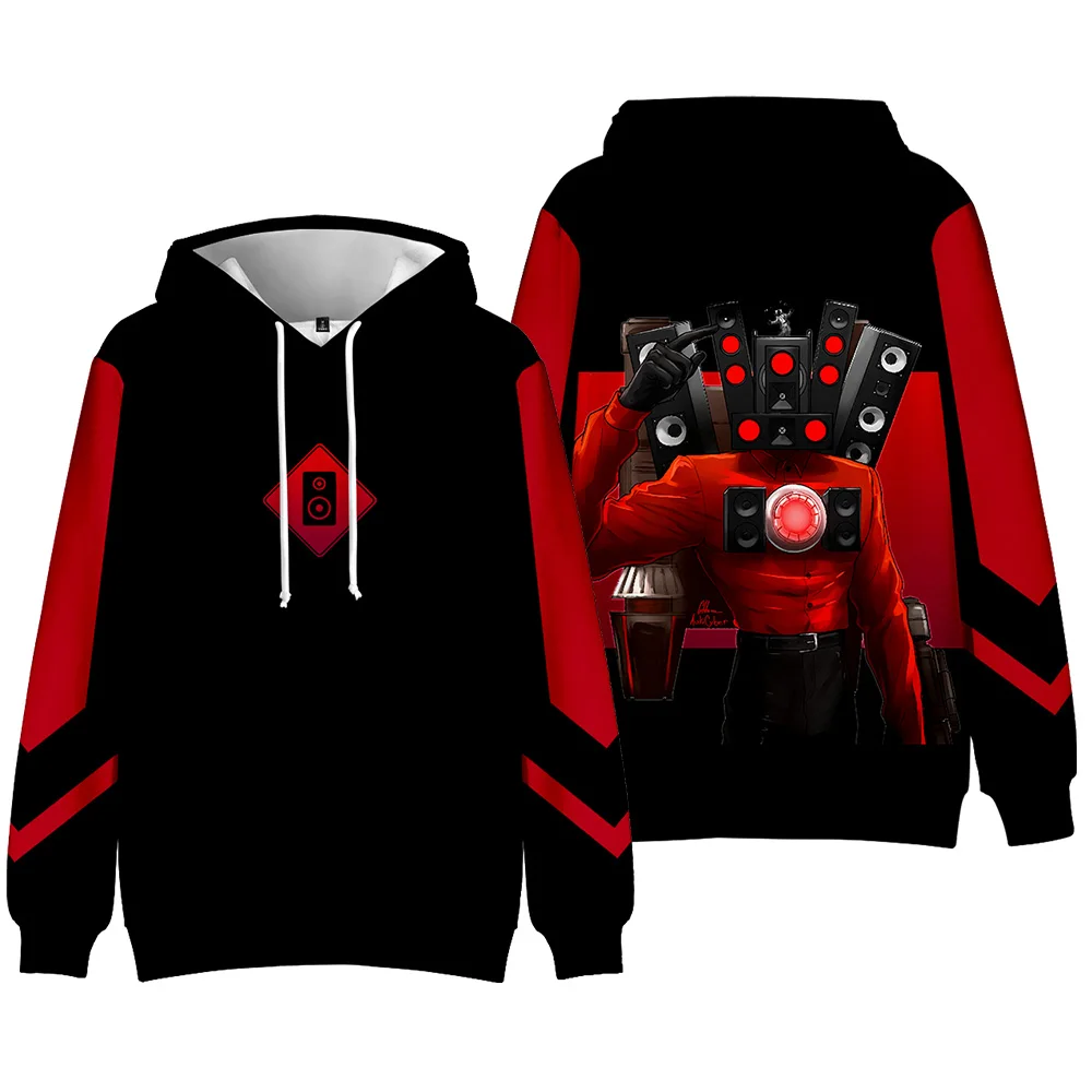 

Свитшот Skibidi унитаз для мужчин и женщин, уличная одежда Y2k, пуловер с длинным рукавом и 3D-принтом для мальчиков и девочек, Осень-зима