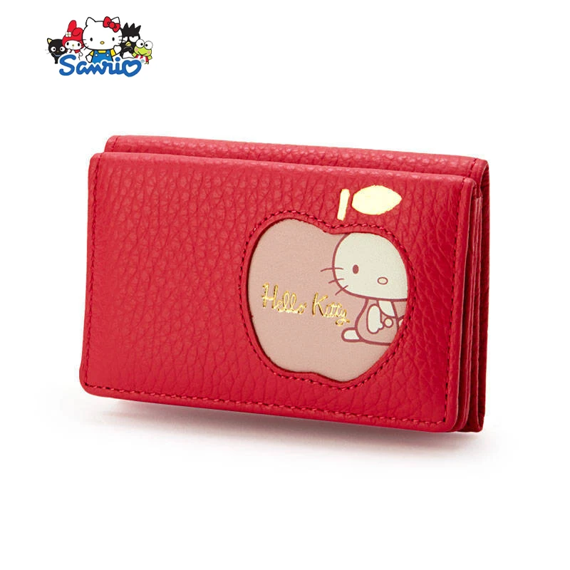 

Hello Kitty Sanrio Wallets Kawaii Anime Cartoon Card Holder Cute Outdoor Student Coin Purse Meal Card Storage Bag Toys Girls