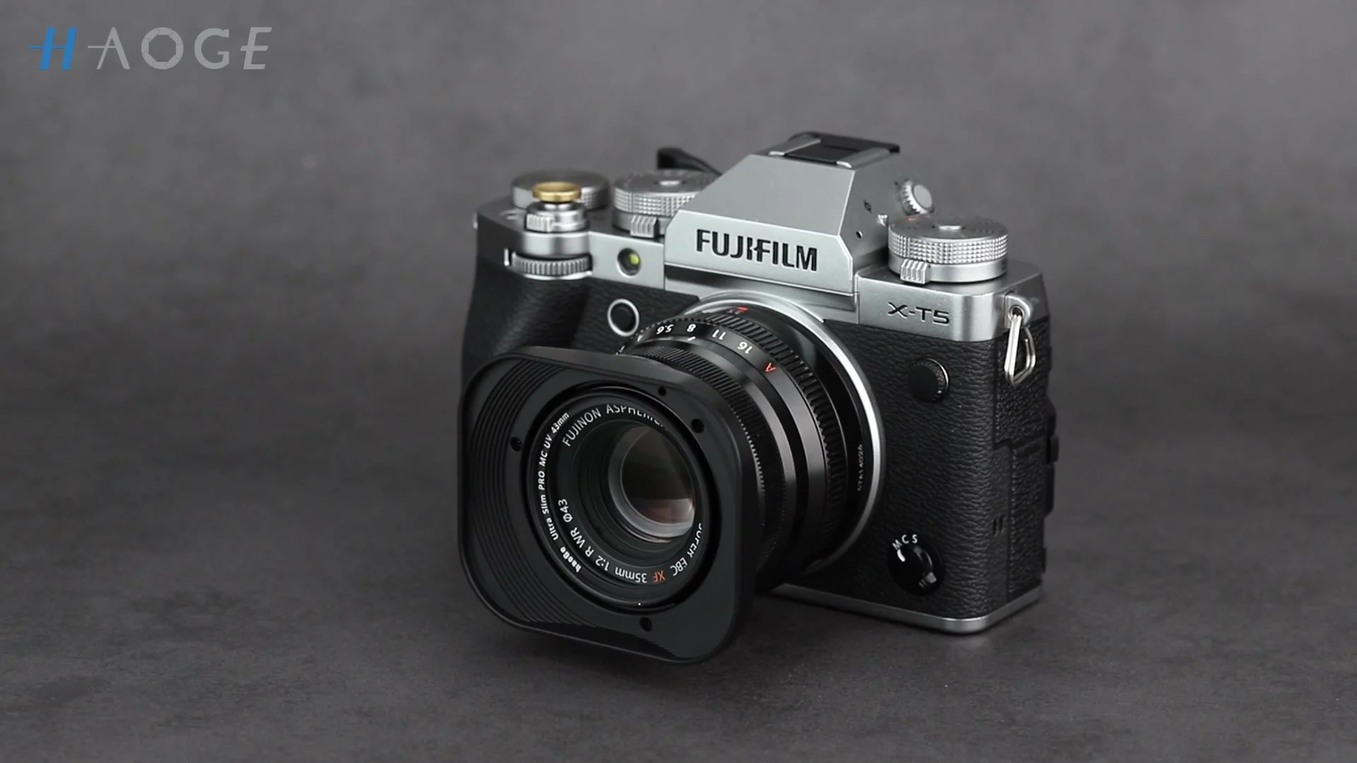 haoye Haoge LH-X35 Square Metal Lens Hood for Fujifilm XF 35mm f2 R WR