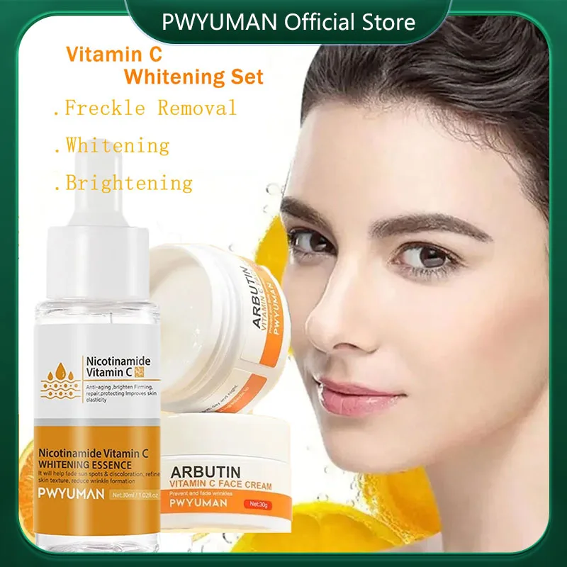 

Vitamin C Whitening Freckles Cream Serum Remove Melasma Nicotinamide Fade Dark Spot Melanin Brighten Facial Skin Care Products